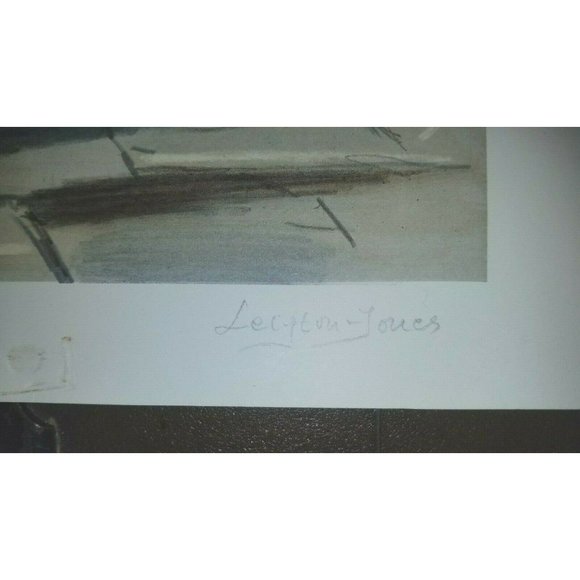 Leighton Jones Signed Large Lithograph "Arley Street Orspitel" Ltd Ed n/frame - Picture 5 of 8